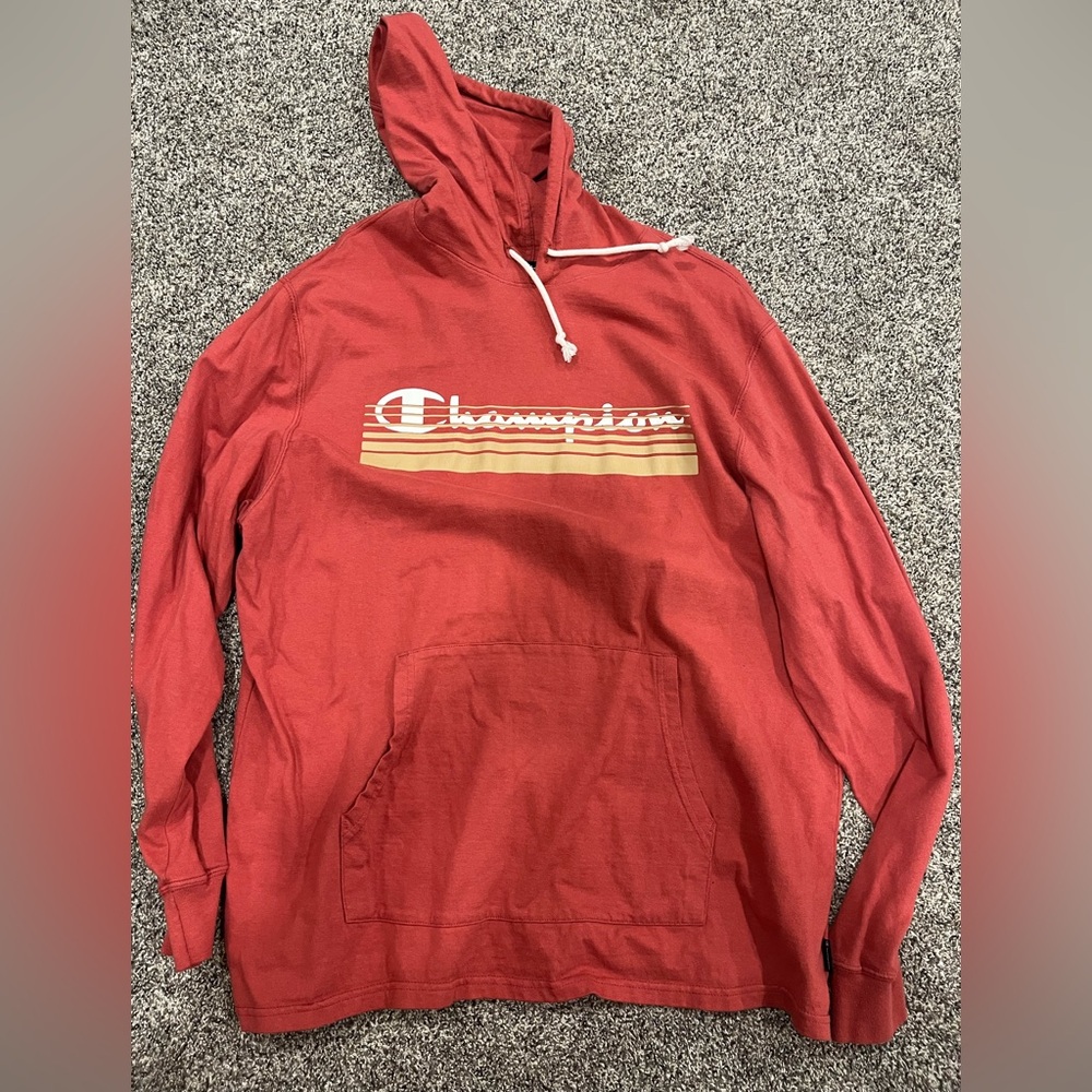 Men’s champion hooded long sleeve